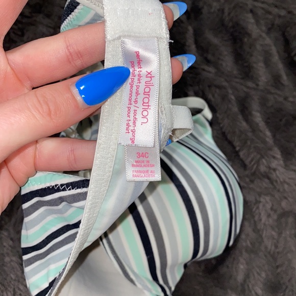 🐚Blue, grey & black stripped bra! - Picture 6 of 7